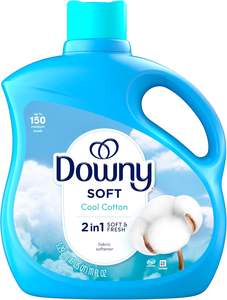 Downy Soft, Adoucissant liquide 2 en 1 doux et frais, Coton Frais, 111 fl oz, 150 lavages, Conditionneur textile liquide - Product Image 5