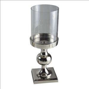 Ensemble de 2 bougeoirs en métal avec verre de qualité industrielle, support de lampe de Table, décoration de noël - Product Image 3