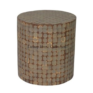 Diseño martillado Latón Antiguo Sombra Mesa DE SERVICIO DE METAL Mesa auxiliar bebible Material de alta calidad Resistente para el hogar del hotel - Product Image 1