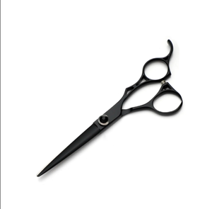 กรรไกรตัดผมด้วยมือขวาแบบมืออาชีพ F178ช่างตัดผมด้ามจับเซรามิกสไตลิสที่สวยงามใบมีดโค้งสแตนเลสสำหรับตัดผม - Product Image 2
