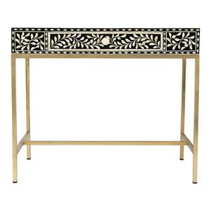 Console en incrustation d'os, meuble en incrustation d'os fait à la main, table - Product Image 3