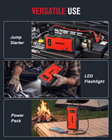 GOOLOO GT3000 Démarreur de secours haute puissance 3000 ampères 12V pour camion, kits de démarrage automobile, banques d'alimentation, affichage numérique, lumière LED, IP65