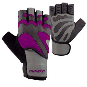 Alta calidad ligero medio dedo transpirable gimnasio Fitness guantes antideslizante ajustable muñequera cuero duradero Unisex peso - Product Image 2