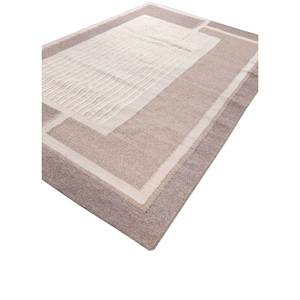 พรมโพลีเอสเตอร์ลายเรขาคณิตแบบทอเรียบสีไอวอรี่สำหรับใช้ในบ้าน-ADPL-1103 - Product Image 2