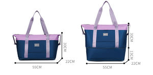 กระเป๋าเดินทางสะพายไหล่สำหรับผู้หญิง ขนาดใหญ่ ใส่ของได้เยอะ เหมาะสำหรับกีฬา ฟิตเนส และเดินทาง - Product Image 5