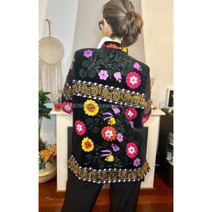 เสื้อแจ็คเก็ตสั้นปักด้วยมือสไตล์โบฮีเมียร์ลำลองของขวัญพิเศษสำหรับคริสต์มาส - Product Image 2