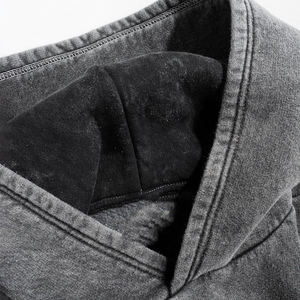 Pantalones de chándal de algodón 100% para hombre, lavados al ácido, de forro polar grueso, con capucha, impermeables, transpirables, informales, para invierno - Product Image 5