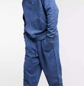 ชุดวอร์มผู้ชายแบบสั่งทำพิเศษ ลวดลายย้อมสีแบบ Acid Wash ผ้าฝ้าย 100% มีฮู้ด สวมใส่สบาย เหมาะสำหรับกิจกรรมกลางแจ้ง ลายเรียบ สีพื้น สำหรับฤดูหนาว ไซส์ใหญ่ ระบายอากาศได้ดี - Product Image 3