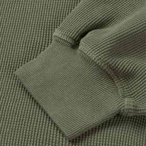 Custom Logo Print <b>Thermal</b> <b>Fleece</b> Men Streetwear Hoodie Sweatshirt Oversized Box Fit Cropped Crewneck Sweatshirts Unisex Hoodie - Product Image 3