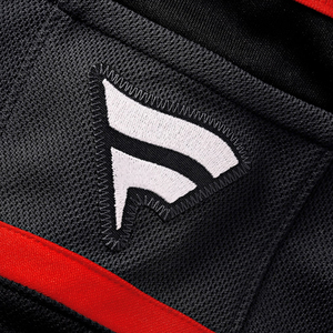 Maillot de Hockey personnalisé noir et rouge pour hommes à manches longues léger Patchwork vêtements de sport décontracté haut Streetwear athlétique - Product Image 6