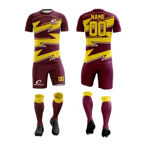 Uniforme de Fútbol de Alta Calidad, 100% Poliéster, Nuevo Diseño 2026, Impresión por Transferencia de Calor, Transpirable, Secado Rápido, Personalizable - Product Image 1