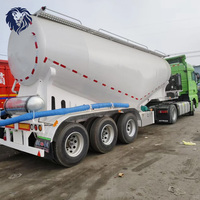 Silo à ciment en vrac Lion King Dry Bulk Lime Powder Cement Silo Tank Bulk Cement Trailer 60Ton 70Ton