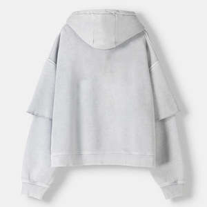 Sudaderas con Capucha Personalizadas de Forro Polar Grueso Bordadas para Invierno, Estilo Urbano, 100% Algodón, Diseño con Bolsillos, para Hombre, Venta al por Mayor - Product Image 5