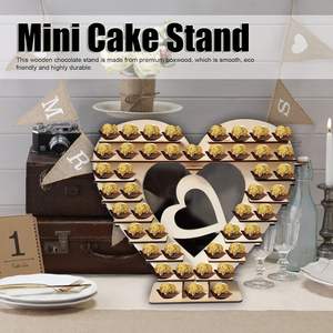 Chocolate Stand Heart Shaped Cupcake Stand Wedding Chocolates Heart Shaped <b>Cake</b> Stand Reusable Mini <b>Cake</b> Holder - Product Image 6