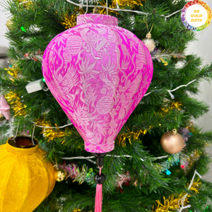 Farol de Seda Hecho a Mano de Hoi An, Vietnam, para Decoración del Hogar y Diseños de Iluminación Artística - Product Image 4