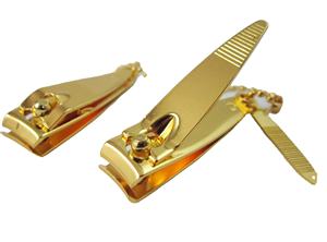 Juego de cortaúñas profesional de acero inoxidable de alta calidad Borde recto plateado negro para bebé con logotipo láser - Product Image 4