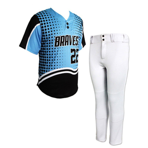 Camiseta de Béisbol Blanca al por Mayor, Personalizable por Sublimación, Transpirable, de Secado Rápido, Uniforme Económico - Product Image 1