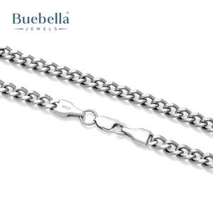 Fine 5mm 18K White Gold Plated 925 <b>Sterling</b> <b>Silver</b> Cuban Link <b>Bracelet</b> <b>for</b> <b>Men</b> Hip Hop Jewelry - Product Image 4