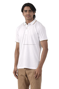 100% tela de punto de algodón estampado personalizado patrón sólido Unisex camiseta pesada de gran tamaño camiseta Polo de hombre en blanco liso - Product Image 5