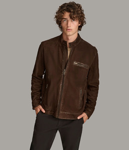 Chaqueta de cuero de moda personalizada para hombres, hecha en Pakistán, de primera calidad, prendas de vestir exteriores cómodas y duraderas con estilo al mejor precio - Product Image 1