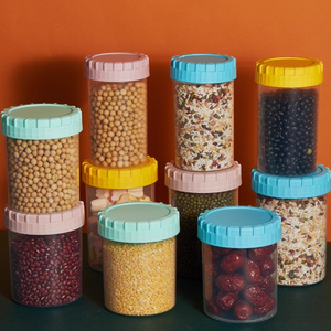 Tapas selladas para tarros de plástico PP transparentes gruesos de 370ml - 500ml para envasar cereales alimentarios resistentes a la temperatura - Product Image 5