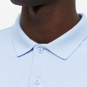 Polo de algodón puro al por mayor, Polo unisex para hombre y mujer, Polo de algodón con logotipo personalizado - Product Image 4