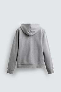 Sudadera con capucha de manga larga personalizada para hombre, informal, de Color sólido, para invierno, cálida, con cremallera, 100% de algodón, Sudadera con capucha con cremallera - Product Image 6