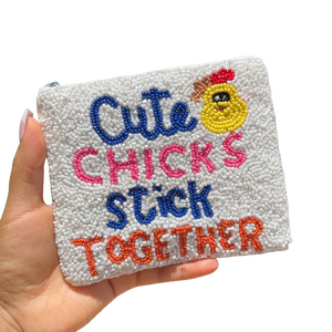 Hand made new trendy stylish elegant design beaded RAISED ON DOLLY hand embroidery <b>coin</b> <b>pouch</b> beautiful design mini zipper bag - Product Image 1