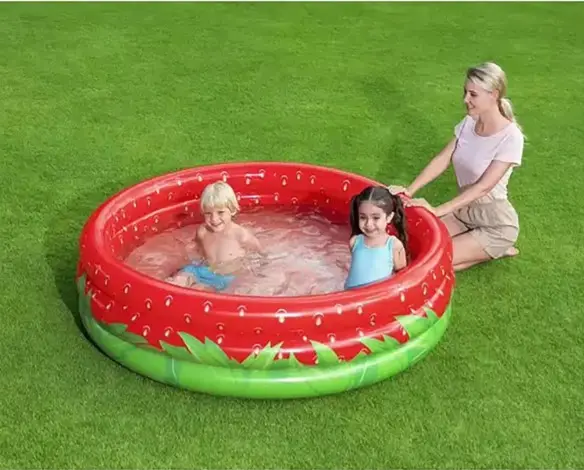 Inflatable Dâu Tây Hồ bơi hồ bơi bơm hơi chơi vòng hồ bơi