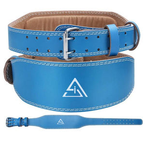 เข็มขัดยกน้ำหนักหนังแท้คุณภาพสูง 13 มม. พร้อมเหล็กเสริมสำหรับการฝึกยกน้ำหนัก - Product Image 1