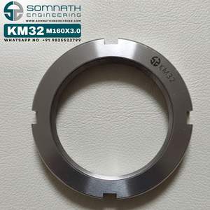 Tuercas de bloqueo KM32 de alta calidad M160X3.0 Tuerca de bloqueo de eje de rodamiento métrico de precisión para montaje seguro de acero inoxidable - Product Image 4