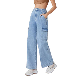 Jeans de Mujer de Alta Gama, Corte Acampanado, Lavado Oscuro, Transpirables, Lavables, Pierna Recta, Pantalones Anchos, Diseño Lindo y Sexy con Tela Vaquera 2026 - Product Image 5