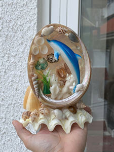 Décoration de coquillages, dauphin, poisson, côte, abalone, sculpture polie, art artisanal, cadeau, artisanat de coquillages - Product Image 4