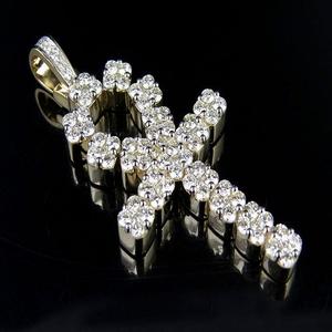 Personnalisé VVS Clarity Moissanite Diamant Studdede En S925 Sterling Silver Hip Hop Croix Pendentif Pour Hommes - Product Image 1