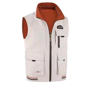 Gilet d'extérieur en toile pour homme, multi-poches, imperméable, fermeture éclair, décontracté, veste d'hiver pour l'extérieur - Product Image 1