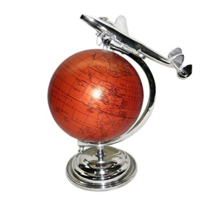 <b>Antique</b> Nautical Brass Globe Decorative <b>Desktop</b> Vintage Table Metal Gift Item Christmas Wholesale Vintage Look Indian Handicraft - Product Image 2