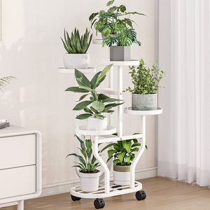 <span class=keywords><strong>Soporte</strong></span> <span class=keywords><strong>para</strong></span> <span class=keywords><strong>Macetas</strong></span> de Hierro Forjado Creativo, Moderno y Sencillo, <span class=keywords><strong>Soporte</strong></span> Metálico <span class=keywords><strong>para</strong></span> Plantas con Ruedas <span class=keywords><strong>para</strong></span> Exteriores y Sala de Estar - Product Image 1