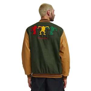 Veste universitaire décontractée à col montant personnalisée de haute qualité pour hommes 100% coton coupe-vent hiver chaud prix raisonnable - Product Image 4