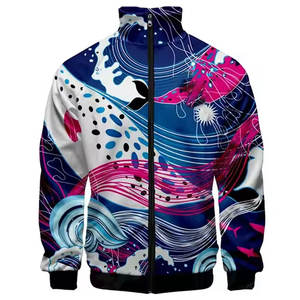 เสื้อแจ็คเก็ตโค้ชผู้ชายแบบสั่งทำพิเศษ ไซส์ใหญ่ ผ้าแคนวาส คอตั้ง ปักโลโก้ด้านหน้า กันน้ำ กันลม ระบายอากาศ สีดำ สำหรับฤดูหนาว - Product Image 2