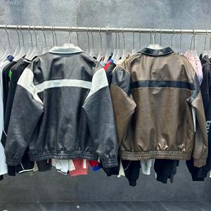 Vraies photos veste en cuir véritable pour hommes, confortable, grande taille, XXL, vêtements d'extérieur à la mode, manteaux noirs, imperméables et respirants - Product Image 6