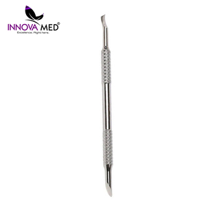 Pousse-cuticules professionnel de haute qualité en acier inoxydable réutilisable à double extrémité pour manucure russe, grattoir à ongles, éliminateur de peaux mortes - Product Image 6