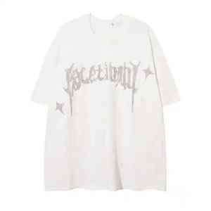 Camiseta de Manga Corta de Peso Pesado Personalizada al por Mayor, Confeccionada con Precisión con Pedrería de Alta Claridad - Product Image 2