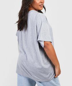 Camiseta de Algodón 100% OEM para Mujer, Corte Cuadrado, Estilo Urbano, Tendencia de Verano, Holgada, Informal, de Media Manga y Cuello Redondo - Product Image 6