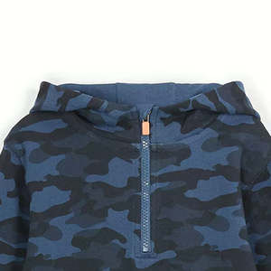 เสื้อมีฮู้ดสำหรับเด็กผ้าฝ้ายออร์แกนิกปักลายแขนยาวย้อมสีเรียบ - Product Image 6