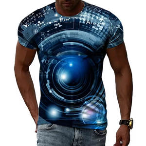 T-shirt à manches courtes et col rond pour hommes, nouveauté 2024, avec impression 3D, sublimation, hip hop, personnalité - Product Image 6