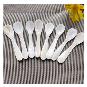 Cuillère élégante pour caviar, cuillère en nacre faite à la main pour les repas haut de gamme, cuillère en nacre de 99 GD - Product Image 1