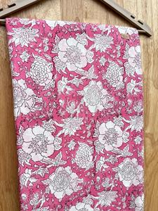 Tela de algodón 100% con estampado de bloques a mano para ropa de vestir al por mayor a precio de fábrica - Product Image 5