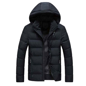 Ropa de calle informal de alta calidad OEM para hombre, chaqueta gruesa acolchada con burbujas, patrón de puntos, cuello levantado, cierre de cremallera, frente de invierno y otoño - Product Image 5