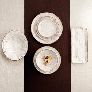 Plato Plano De Porcelana Blanco Tornado 24 cm - Product Image 4