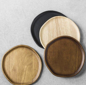 Décoration pour la maison et le bureau, sous-verre en bois personnalisé avec logo, sous-verre rond rustique en bois d'acacia en provenance d'Inde - Product Image 5